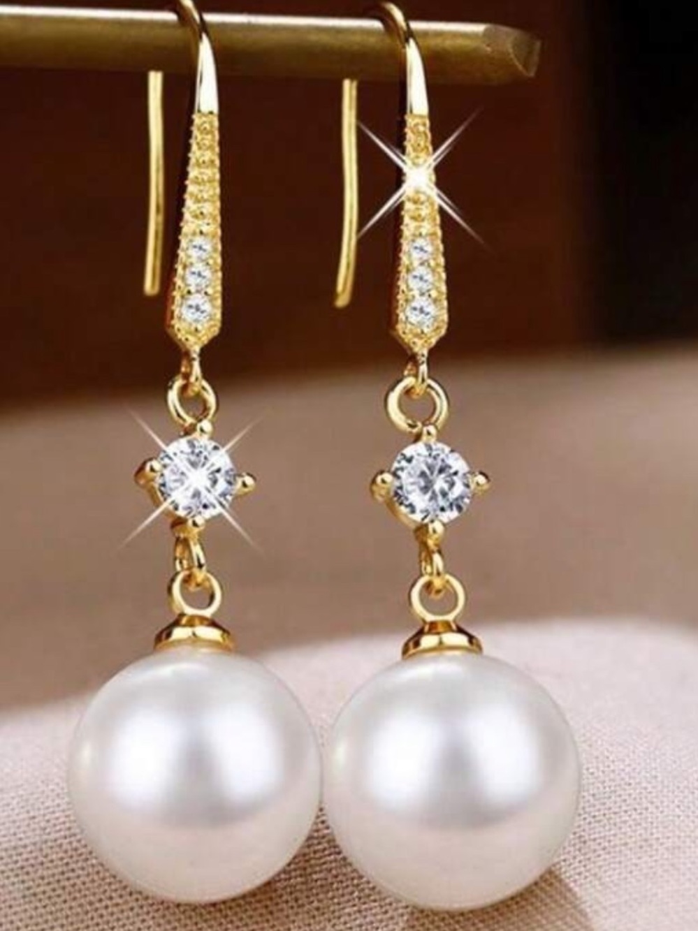 3for$20 Korean Style Luxury Minimalist Fashion High-End Zirconia Faux Pearl